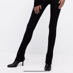Zara extra long slit leggings